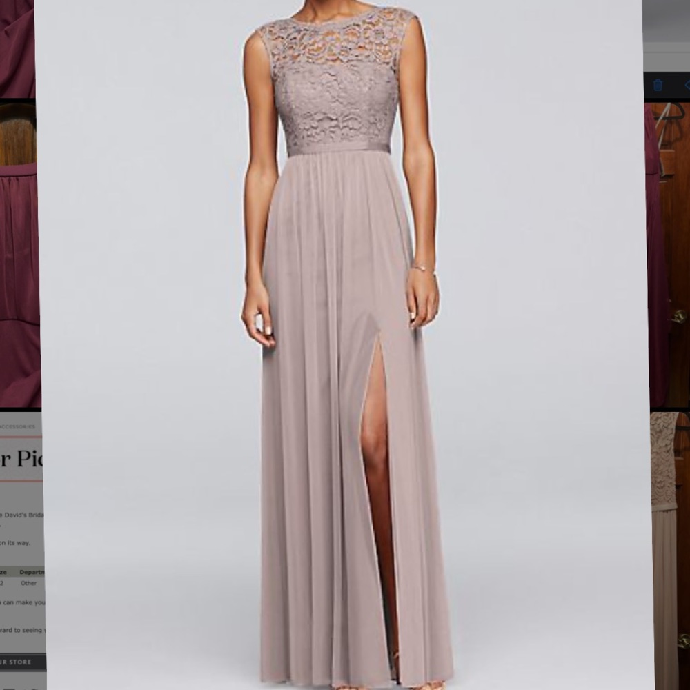 David’s Bridal Gown Lace - Cameo